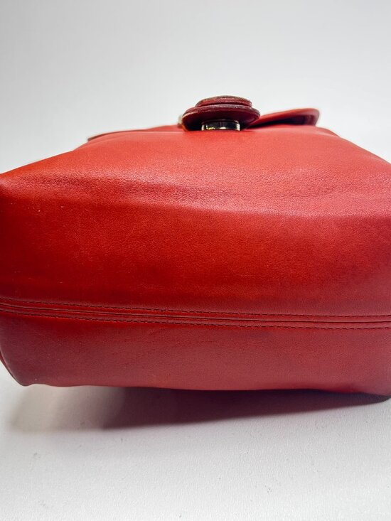 Vintage COACH Soho Backpack Daypack Orange Leather 4152 Made in USA main image 10